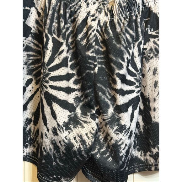 Yves Men's Tie Dye Athletic Basketball Shorts Black and White Large NWOT - Picture 8 of 8